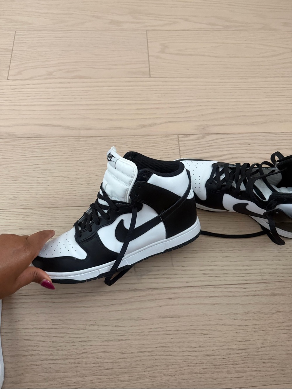Nike Jordan Black & White High-Top Sneakers
